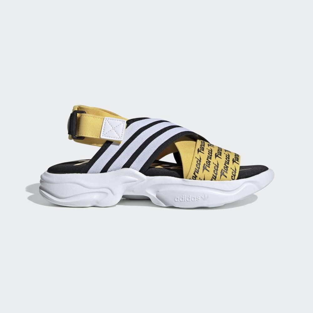 Adidas Women's Magmur Sandals Yellow/White/Black Ireland EG6213